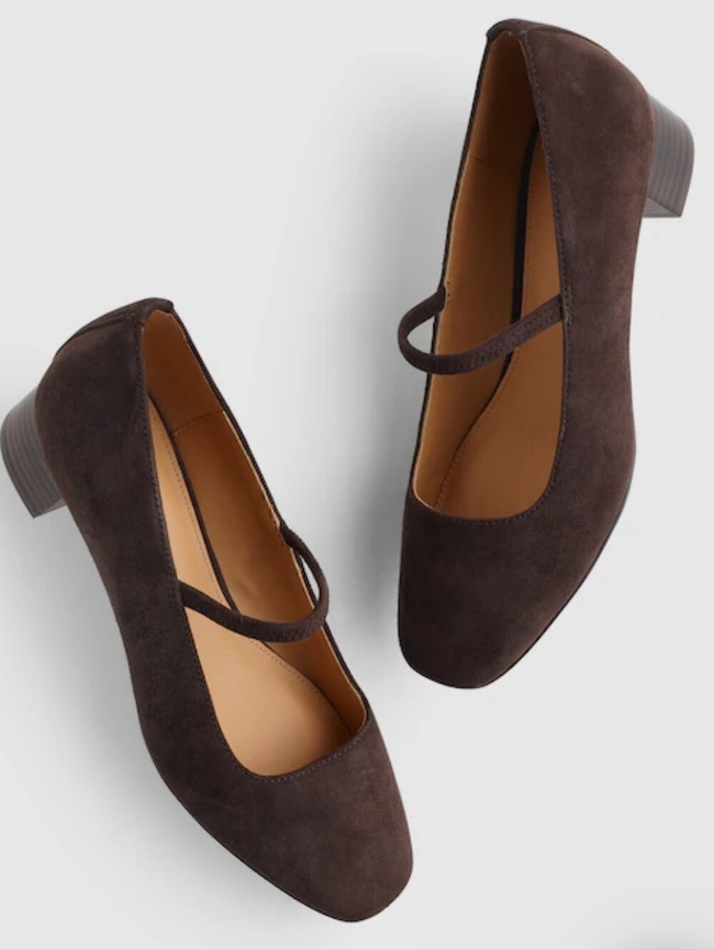 Madewell The Greta Suede Pump - Dark Carob